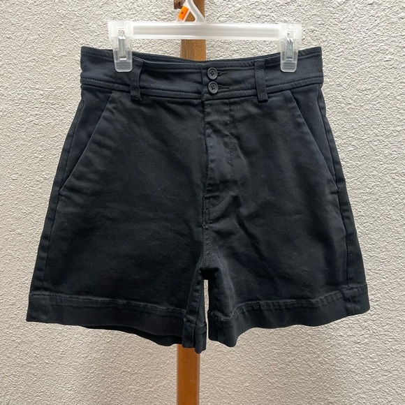 Everlane Women's High Waist Shorts - Black - Picture 1 of 4